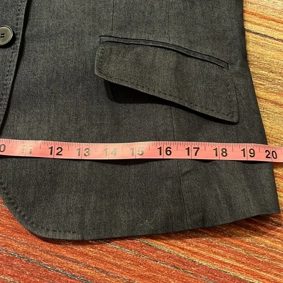 Talbots Stretch Dark Chambray Blazer - Picture 11 of 11